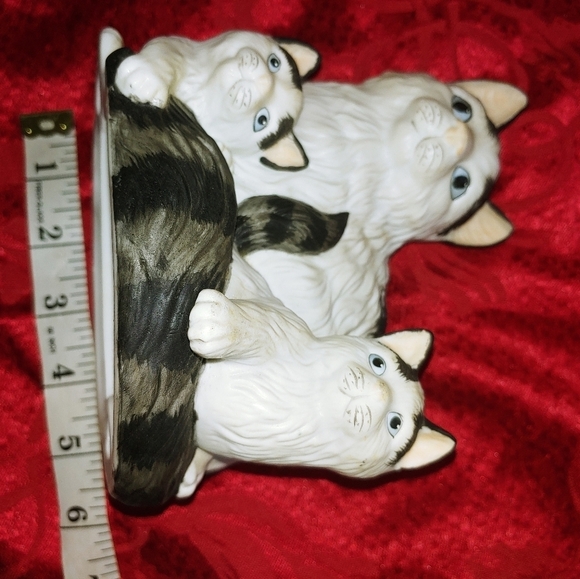 Vintage Cat with 2 Kittens Homco Figurine - Picture 7 of 7